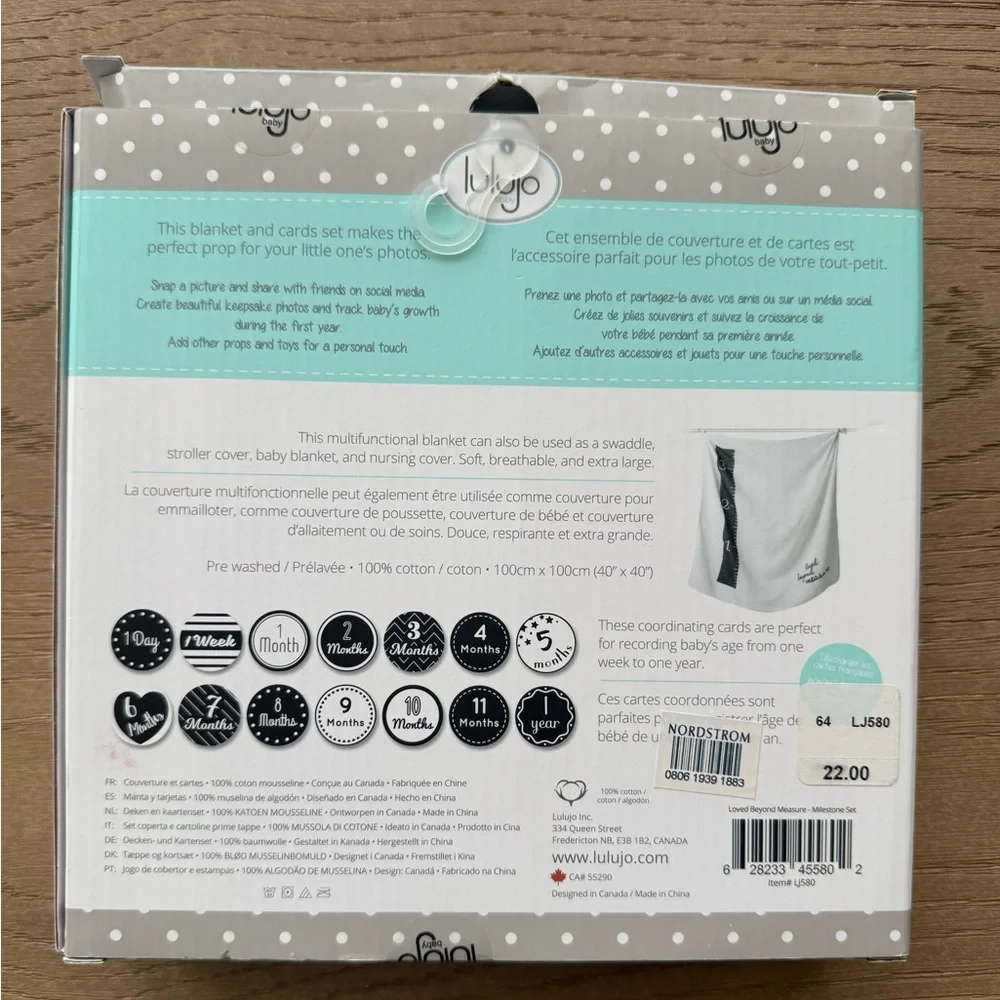 Baby's First Year Blanket & Cards Set